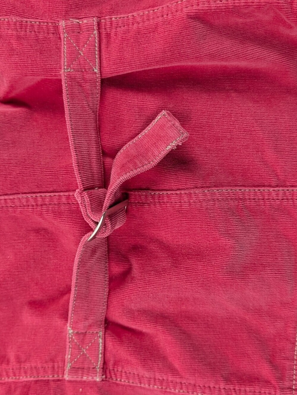 French Cuff Pink Fine Wale Corduroy Button Front Jacket Shacket Size XL - Picture 10 of 10